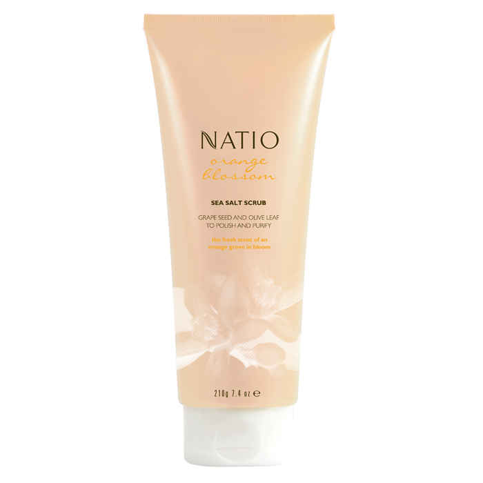 Buy Natio Orange Blossom Sea Salt Scrub (210 g) - Purplle