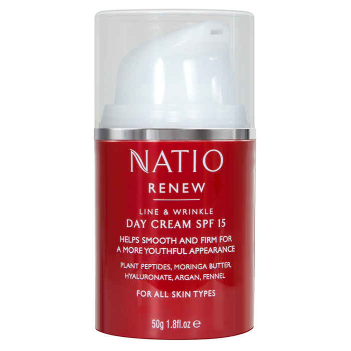 Buy Natio Renew Line & Wrinkle Day Cream SPF 15 (50 g) - Purplle