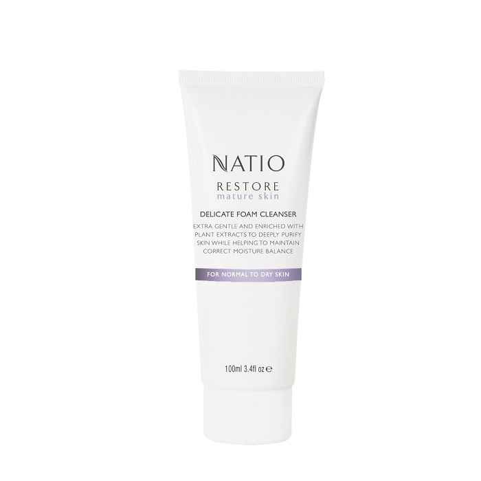 Buy Natio Restore Delicate Foam Cleanser (100 ml) - Purplle
