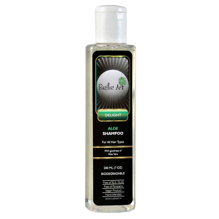 Buy Rustic Art Biodegradable Aloe Shampoo (200 ml) - Purplle