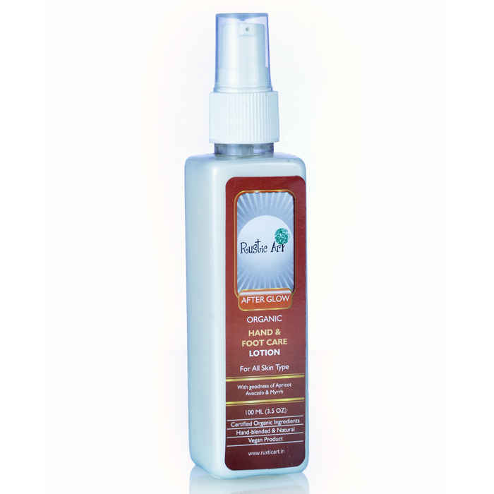 Buy Rustic Art Organic Hand & Foot Care Lotion (100ml) - Purplle