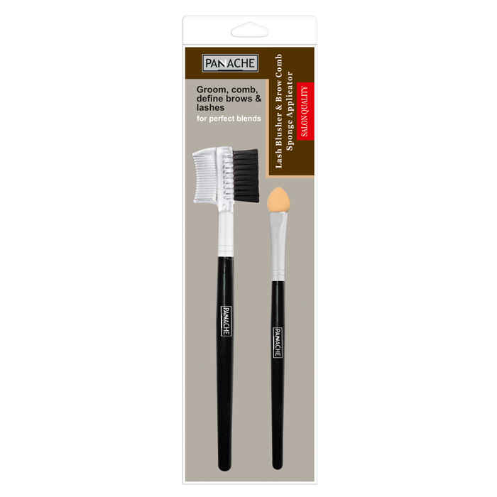 Buy Panache Lash Blusher & Brow Comb Sponge Applicator - Purplle