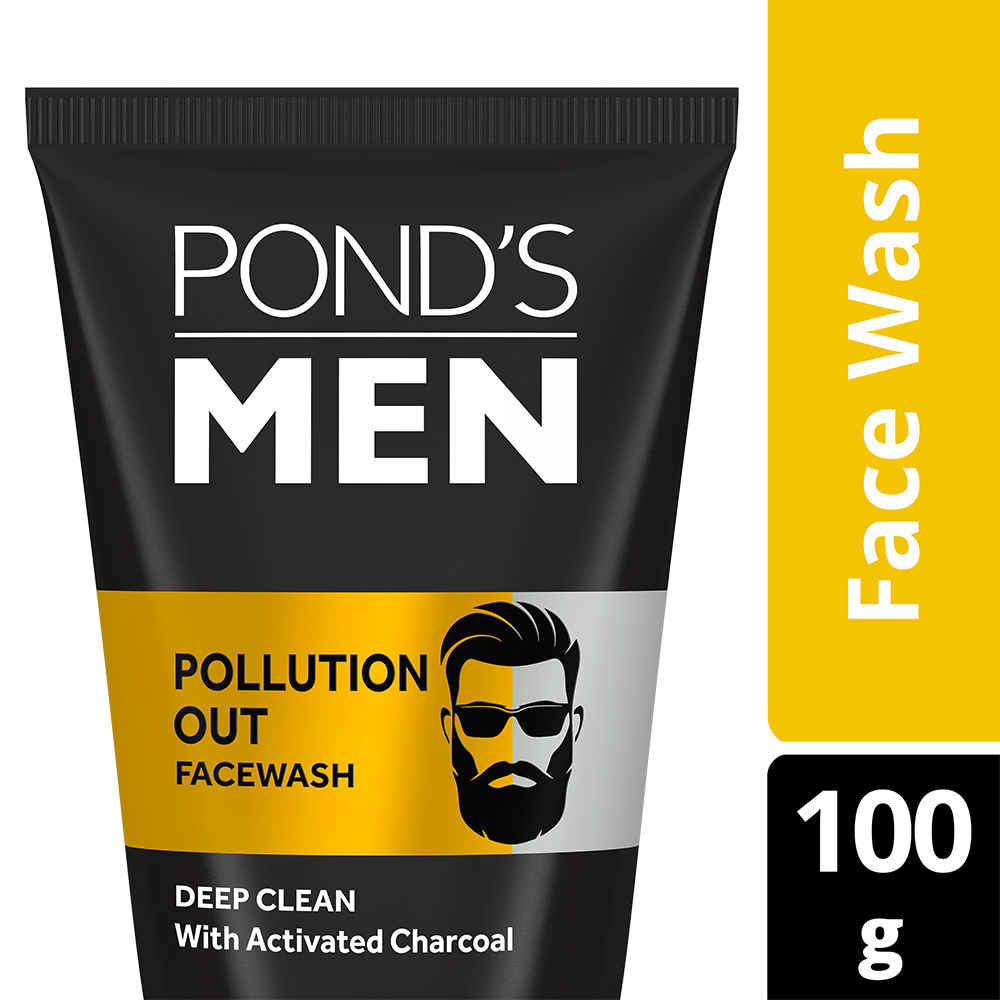 Buy Ponds Menz Pollution Out Facewash (100 g) (P) - Purplle