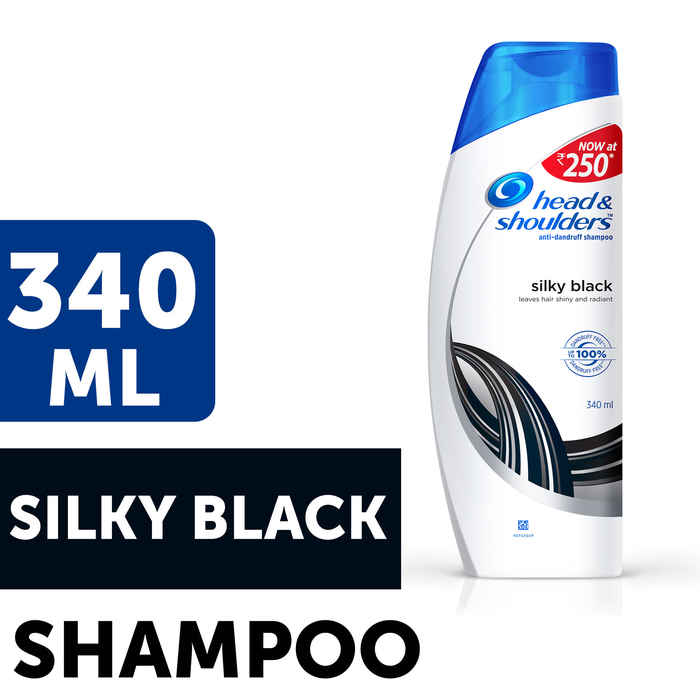 Buy Head & Shoulders Silky Black Shampoo (340 ml) - Purplle
