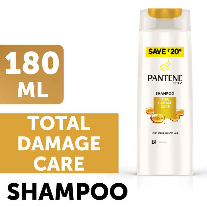 Buy Pantene Total Damage Care Shampoo (180 ml) - Purplle