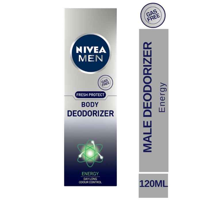 Buy NIVEA MEN Deodorant, Energy Deodorizer, 120ml - Purplle