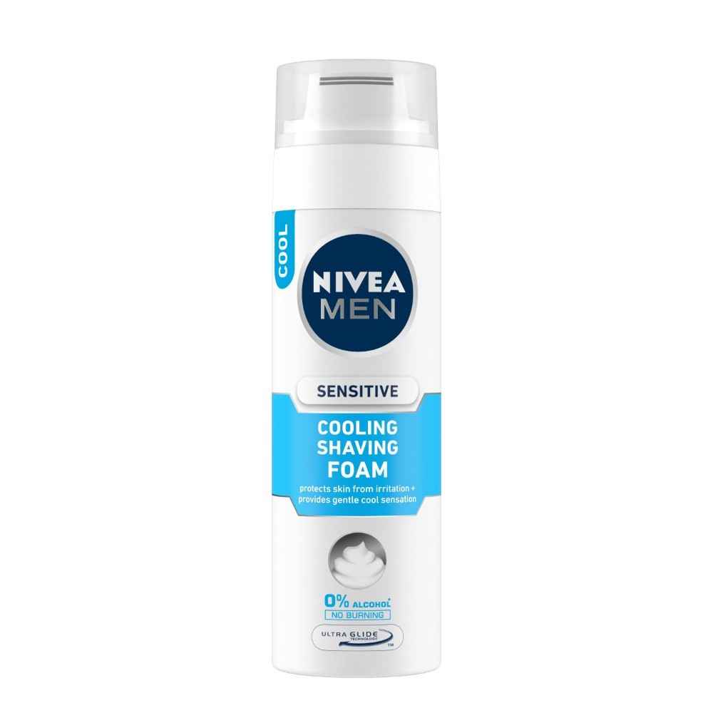 Buy Nivea MEN Shaving, Sensitive Cooling Shaving Foam (200 ml) - Purplle