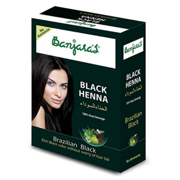 Buy Banjara's Black Henna Brazilian Black (54 g) - Purplle