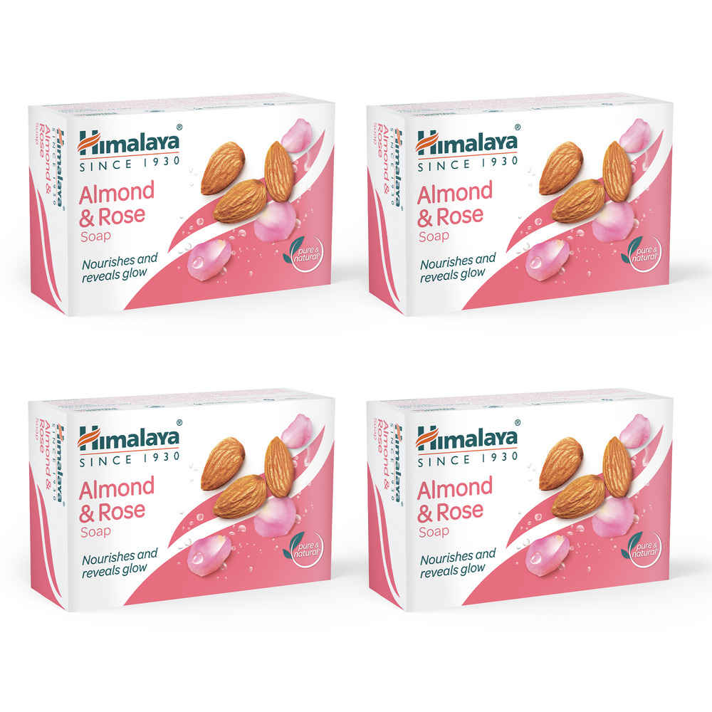 Buy Offer - Himalaya Almond & Rose Soap (125 g x4 N) - Save Rs.20 (On Pack) - Purplle