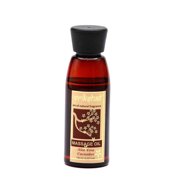 Buy Vrikshali Aloevera Cucumber Massage Oil (100 ml) - Purplle