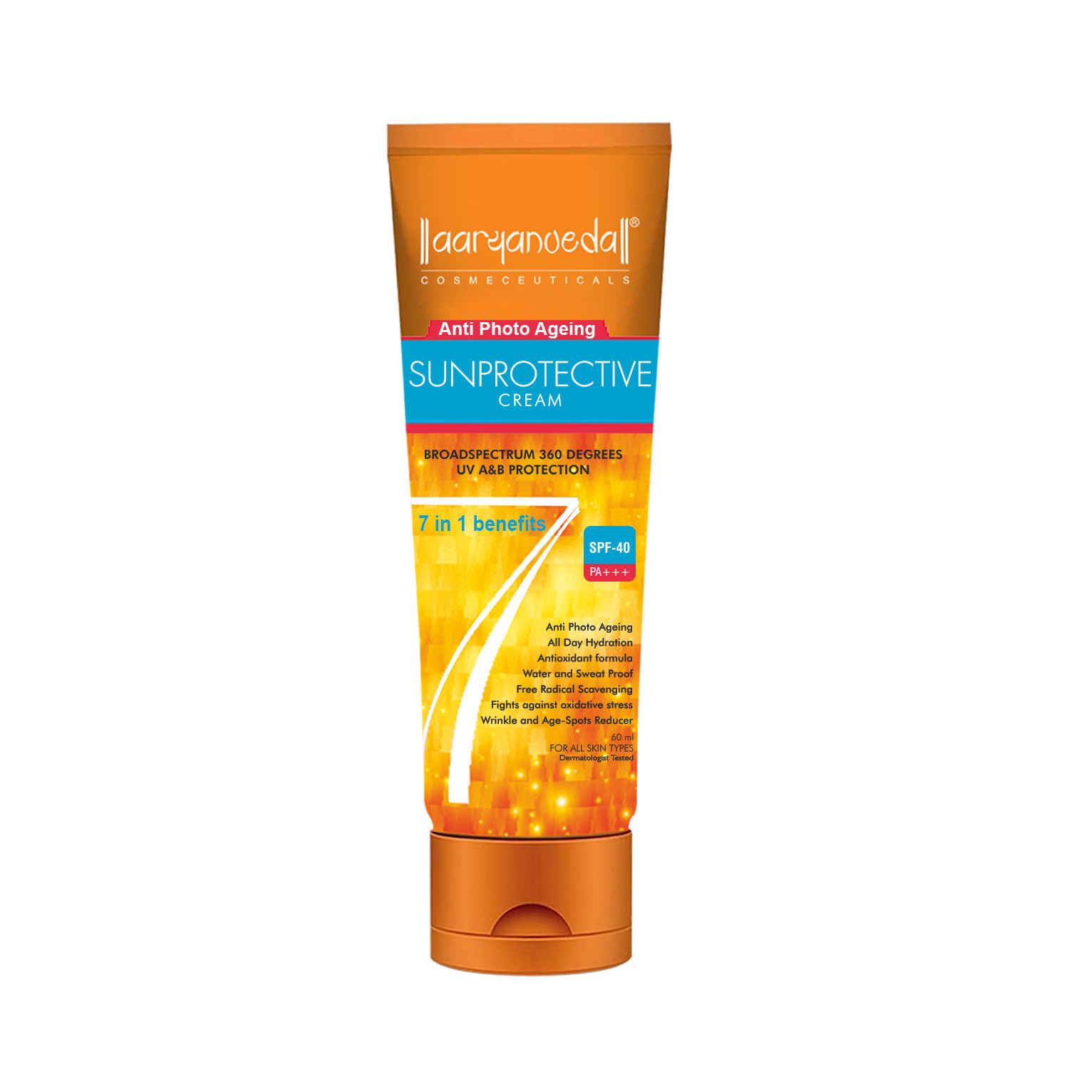 Buy Aryanveda SPF 40 with Anti-Photo Aging (60 ml) - Purplle