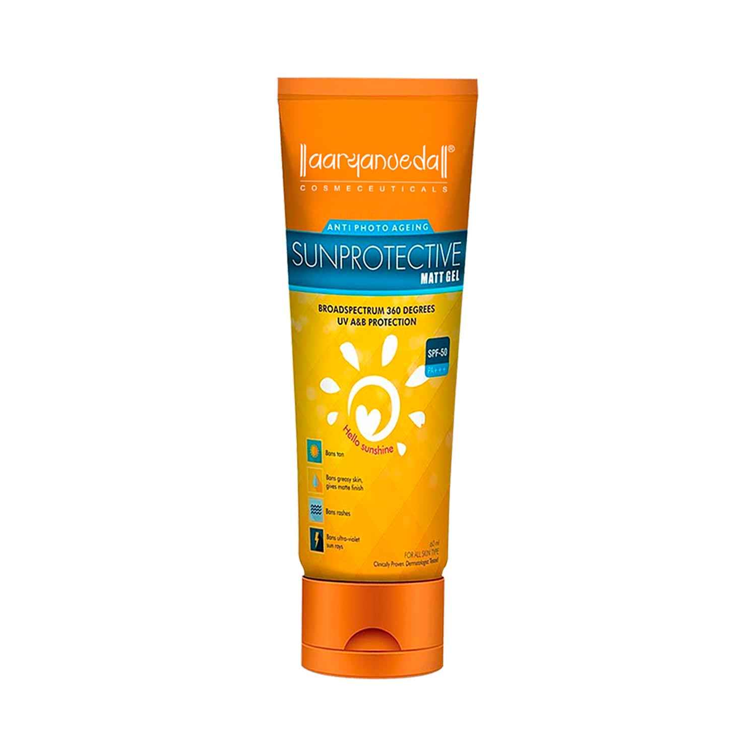 Buy Aryanveda SPF 50 with Anti-Photo Aging (60 ml) - Purplle