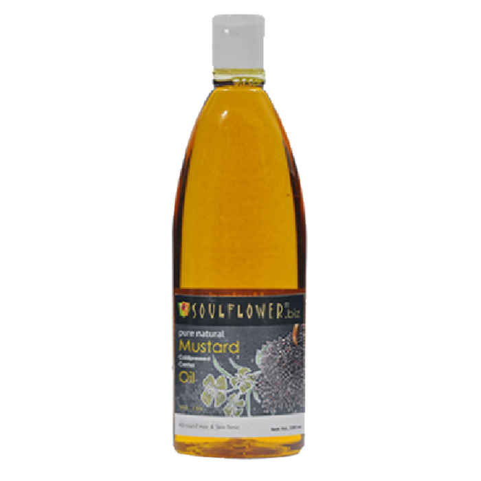 Buy Soulflower Coldpressed Mustard Pure Natural Carrier Oil (200 ml) - Purplle