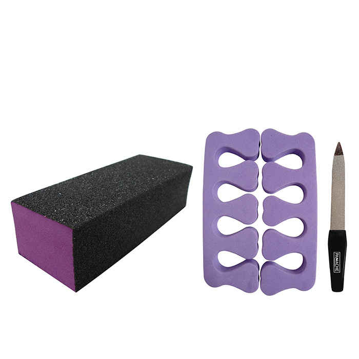 Buy Panache Emery Nail Buffer, Finger Separator & Nail File Small - Purplle