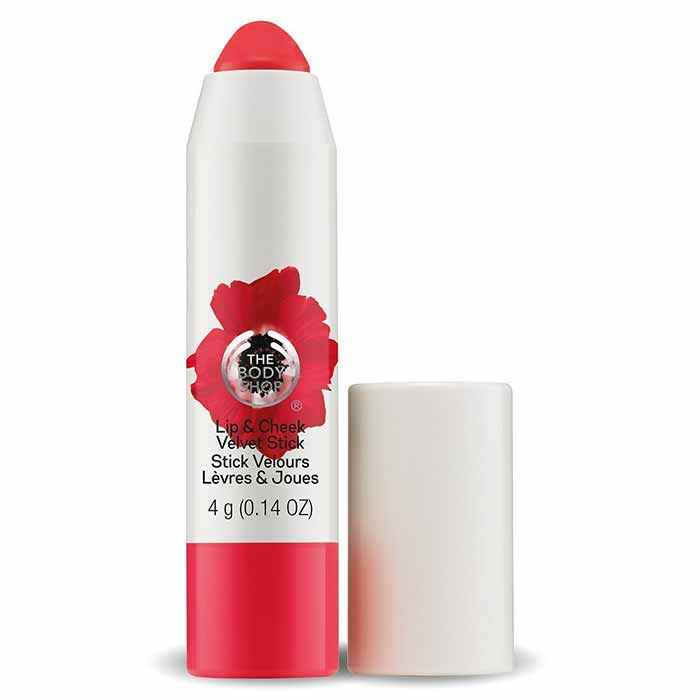 Buy The Body Shop Lip & Cheek Velvet 35 Poppy Coral (4 g) - Purplle