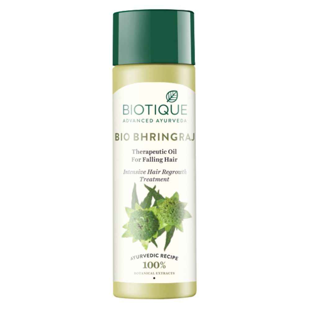 Buy Biotique Bio Bhringraj Therapeutic Oil For Falling Hair (200 ml) - Purplle