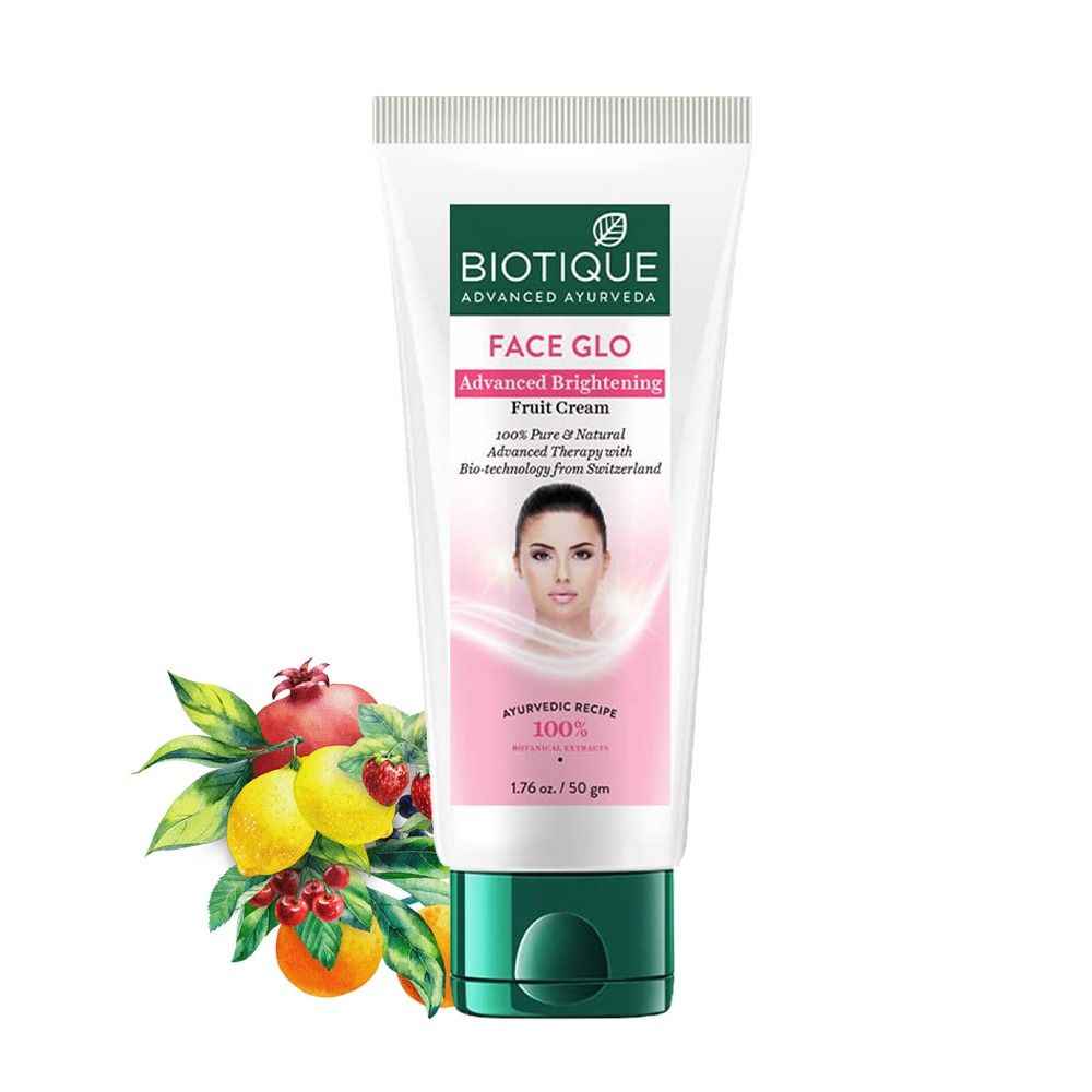 Buy Biotique Bio Face Glo Advanced Brightening Fruit Cream Treatment (50 gm) - Purplle