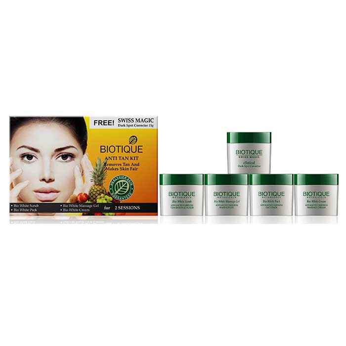Buy Biotique BioAA Anti Tan Kit Removes Tan And Makes Skin Fair Kit (75 g) - Purplle