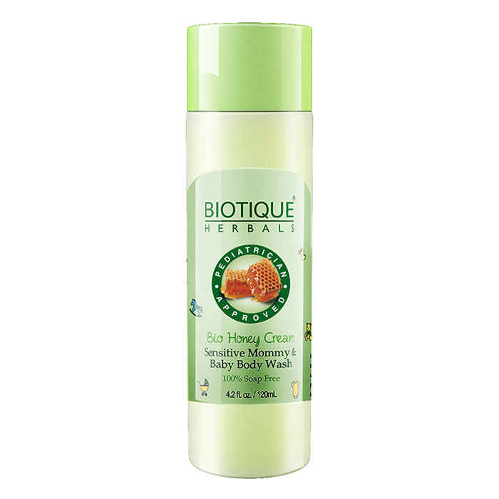 Buy Biotique Bio Honey Cream Sensitive Mommy &Baby Body Wash (120 ml)(New) - Purplle