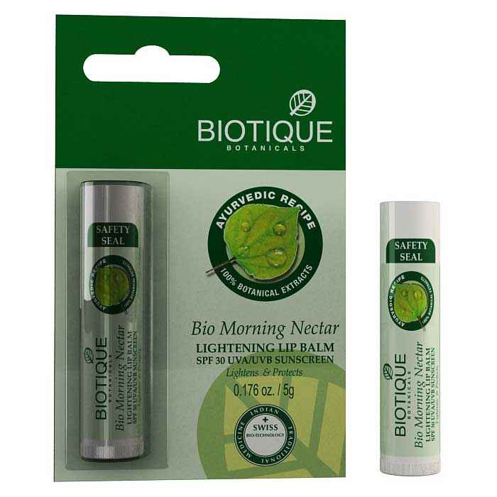 Buy Biotique Bio Morning Nectar Lightning Lip BalmAA (5 g) - Purplle