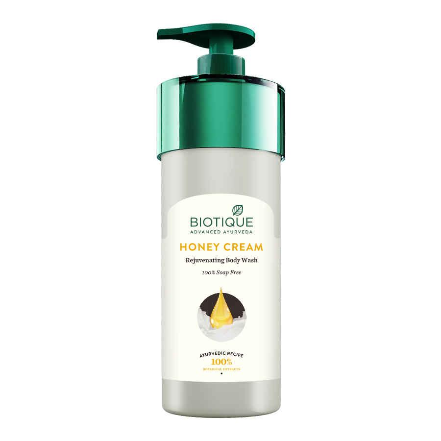 Buy Biotique Honey Cream Rejuvenating Body Wash (800 ml) - Purplle