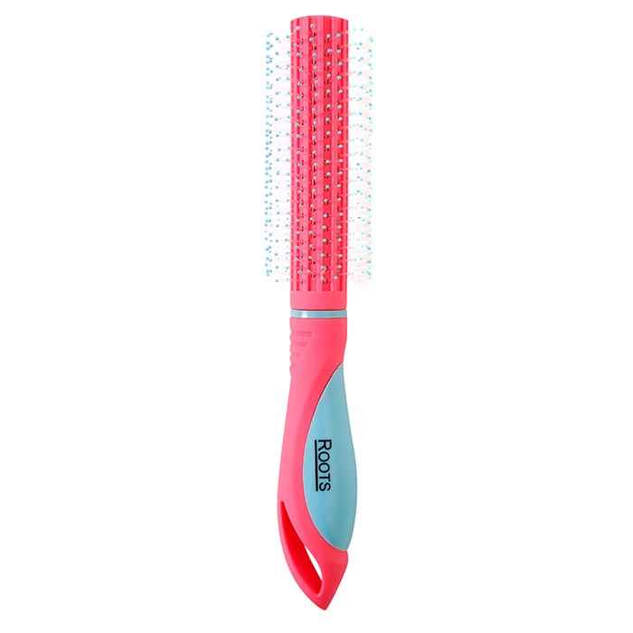 Buy Roots Styl Glam Round Brush Pink - Purplle