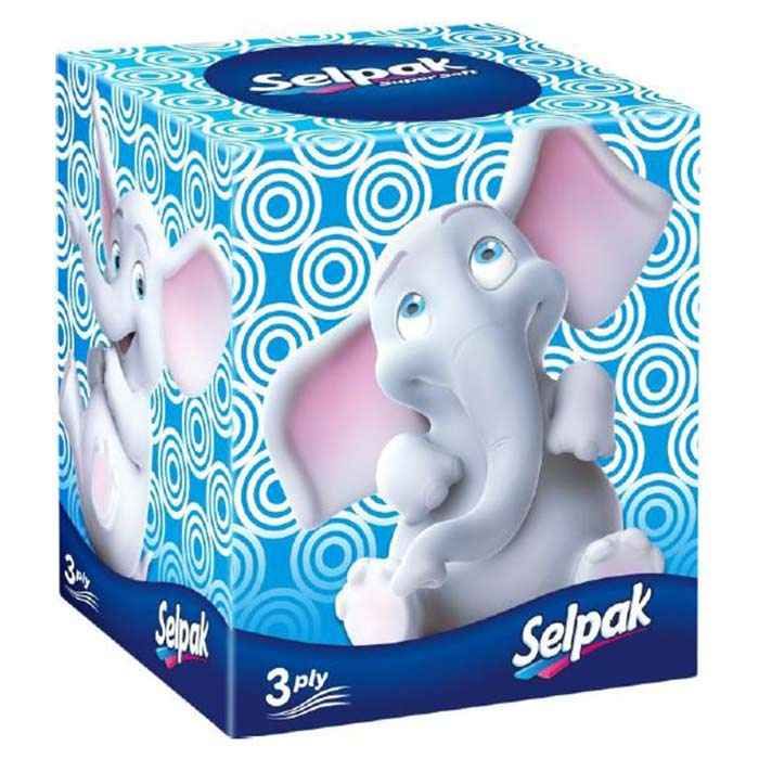Buy Selpak Facial Tissue Paper Box Boutique 3ply 48pulls - Purplle