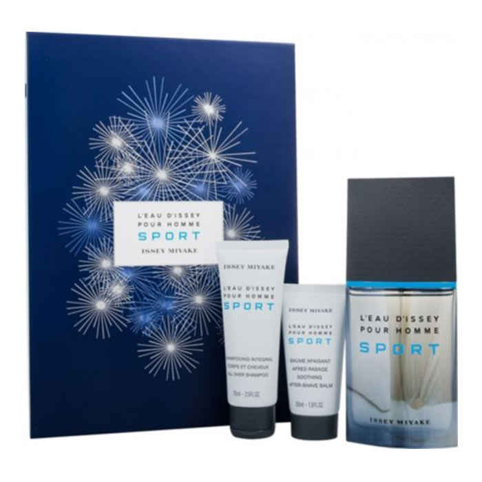 Buy Issey Miyake L'Eau D'Issey Pour Homme Sport Edt Gift Set (100 ml+75 ml+50 ml) - Purplle