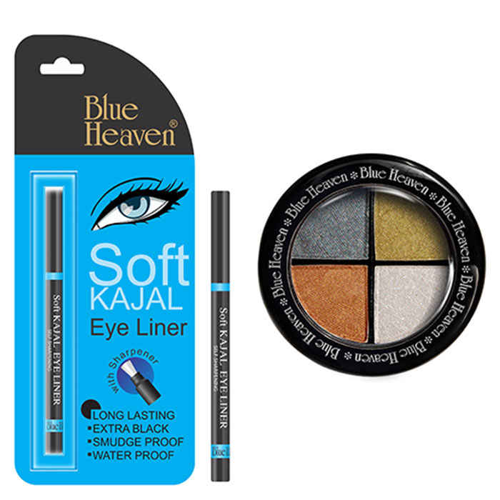 Buy Blue Heaven Eye Magic Eye Shadow 606 & Bh Kajal Liner Combo (6 g + 0.31 g) - Purplle