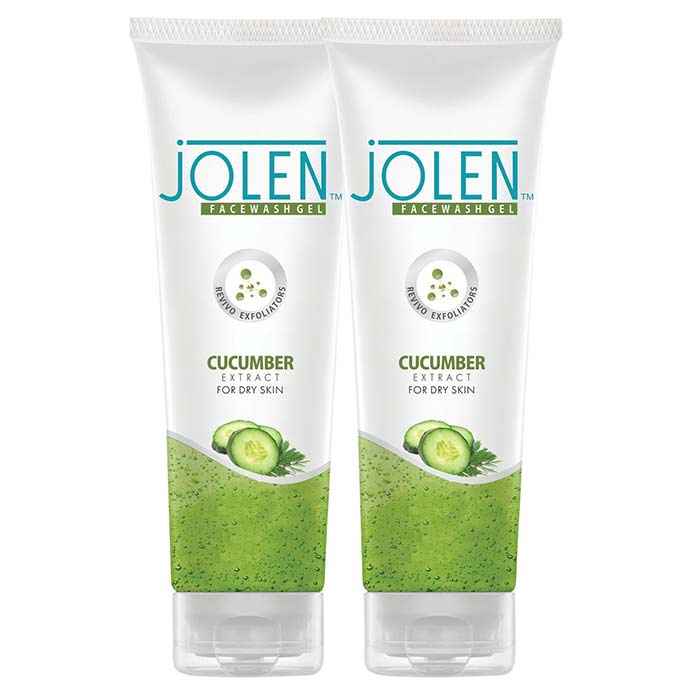 Buy Jolen Cucumber Face Wash (Twin Pack) (300 g) - Purplle