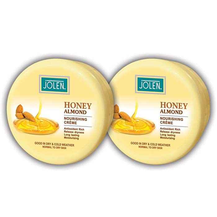 Buy Jolen Honey & Almond Cream (Twin Pack) (400 ml) - Purplle