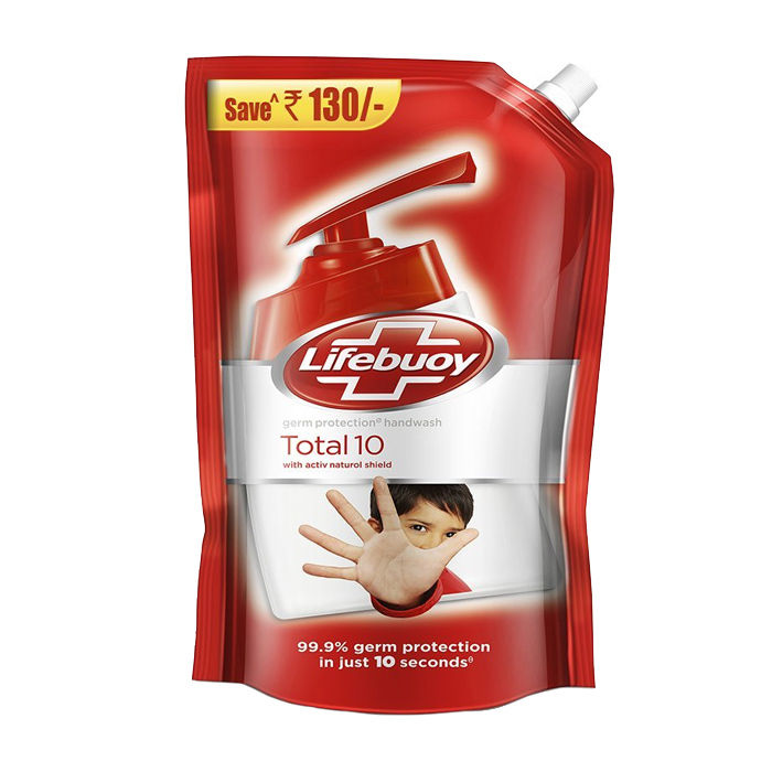 Buy Lifebuoy Total 10 Activ Naturol Hand Wash (800 ml) - Purplle