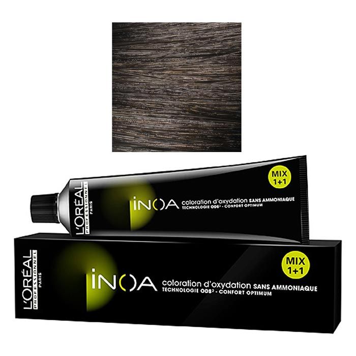 Buy L'Oreal Professionnel INOA- 5 (Light Brown) (60 g) Ammonia Free Permanent Color - Purplle