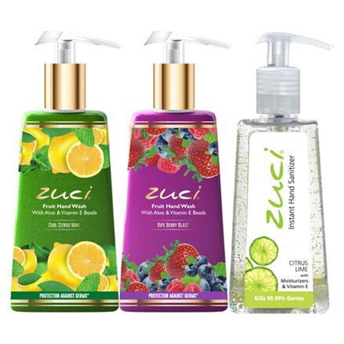 Buy Zuci Cool Citrus & Berry Blast Handwash With Citrus Hand Sanitizer - Purplle