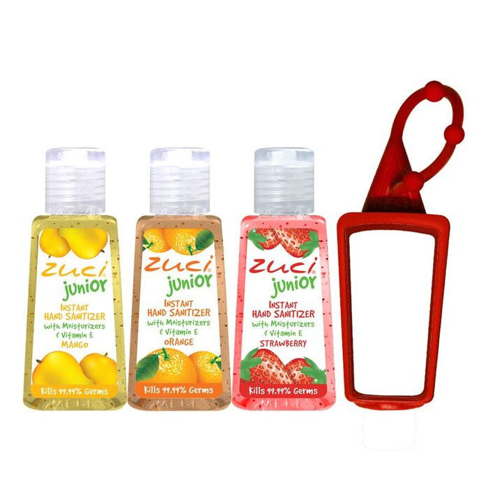 Buy Zuci Mango, Orange & Strawberry Hand Sanitizer With Bagtag (30 ml X 3) - Purplle