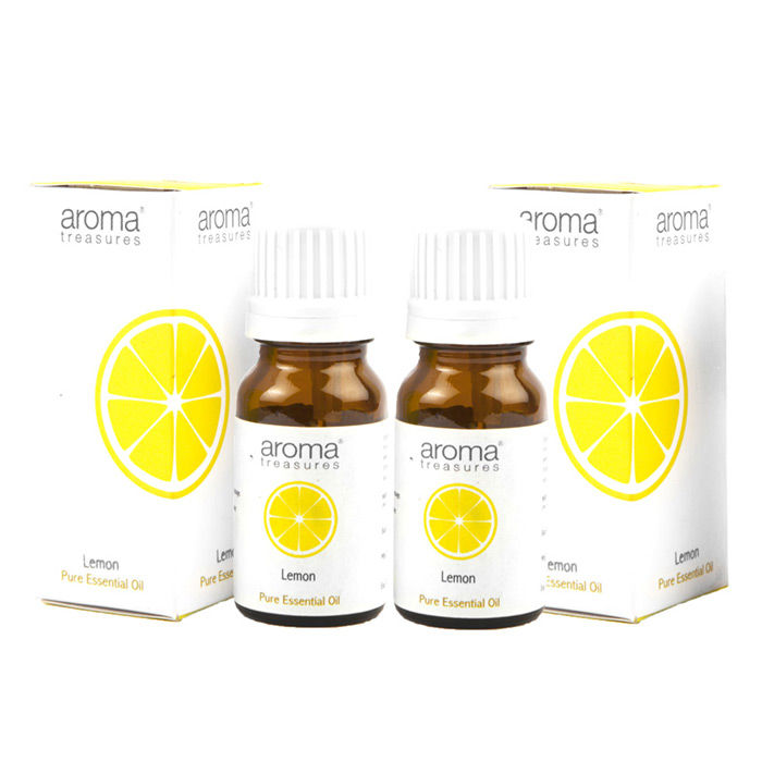 Buy Aroma Treasures Lemon Essentail Oil(pack of 2)(20 ml) - Purplle