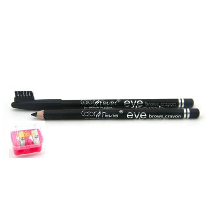 Buy Color Fever Eye Brow Pencil + Sharpner (1.9 g + Sharpner) - Purplle