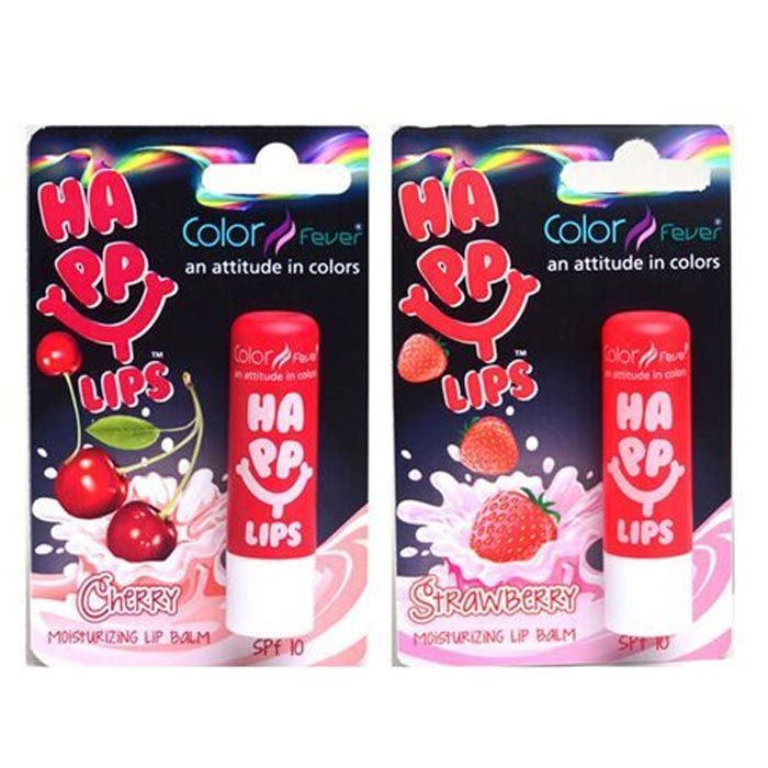 Buy Color Fever Nourishing Lip Balm Combo - Stawberry + Cherry (4.2gm x2 pcs combo) - Purplle