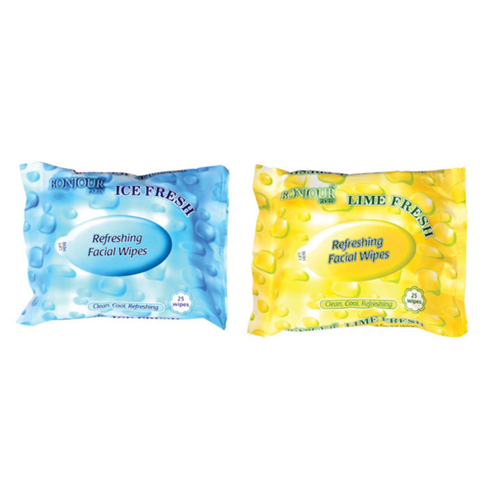 Buy Bonjour Paris Wet Facial Wipes Combo Offer - Icy Lime (340 g) - Purplle