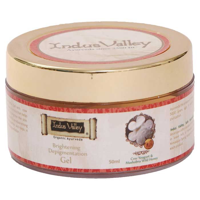 Buy Indus Valley Brightening Depigmentation Gel With Cow Yogurt & Mashobra Wild Honey (50 ml) - Purplle