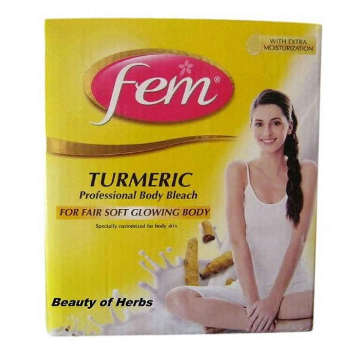 Buy Fem Turmeric Body Bleach (1 Kg) - Purplle