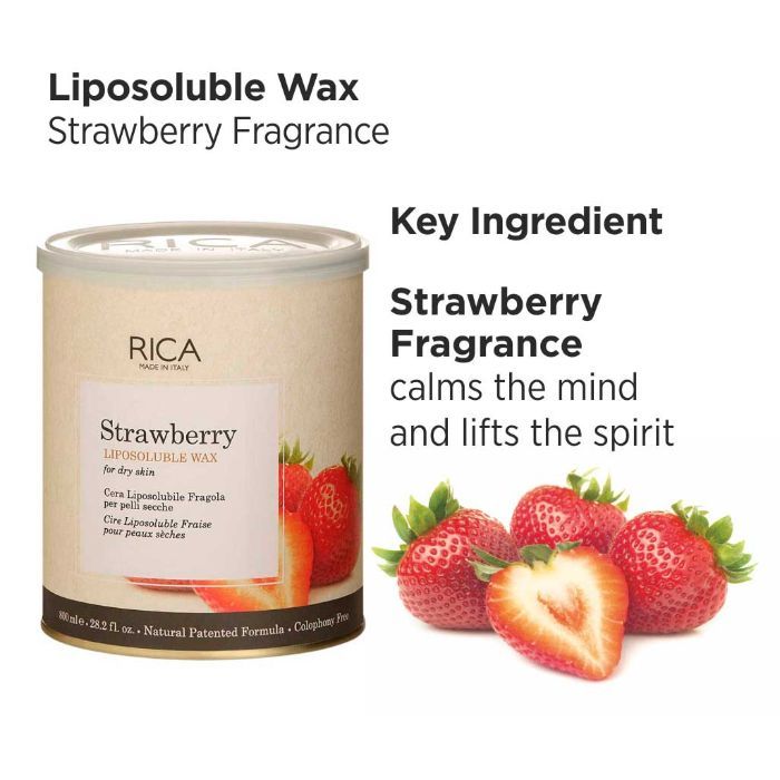 Buy Rica Strawberry Wax (800 ml) - Purplle