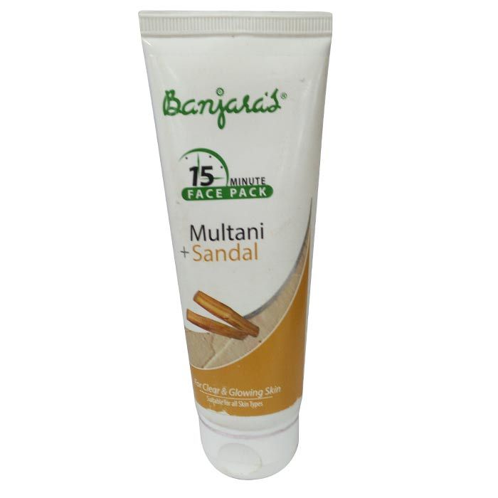 Buy Banjara's 15 Minutes Face Pack Multani with Sandal (Tube)(100 g) - Purplle