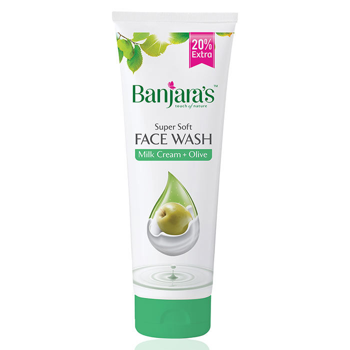 Buy Banjara's Face Wash Milk Cream+Olive (100 ml) - Purplle