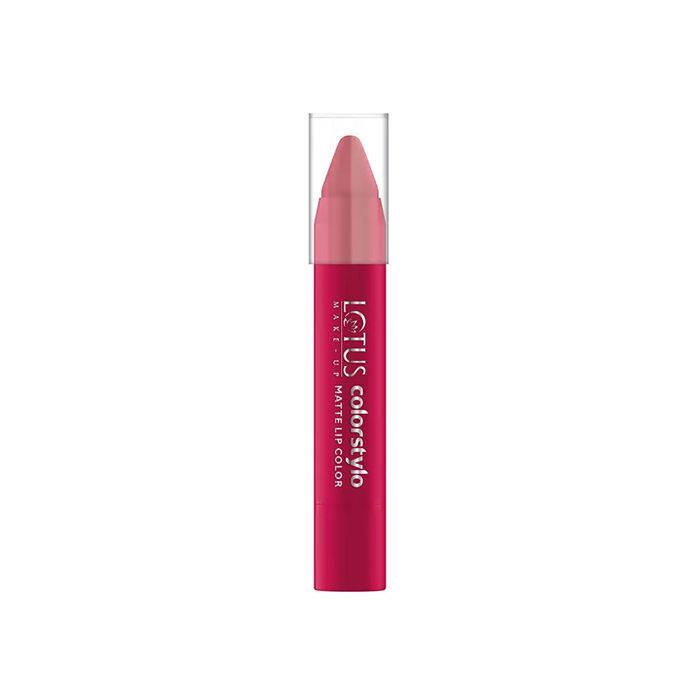 Buy Lotus Herbals Colorstylo Chubby Lip Color Scarlet Pink (3.7 g) - Purplle