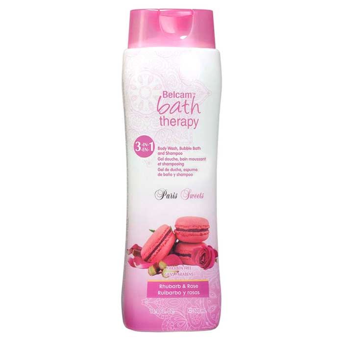 Buy Bath Therapy Rhubarb & Rose Body Wash And Shampoo (500 ml) - Purplle