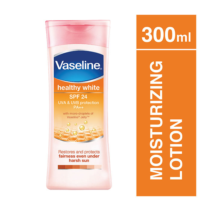 Buy Vaseline Healthy White UVA & UVB Protection SPF 24 Body Lotion ( 300 ml ) - Purplle
