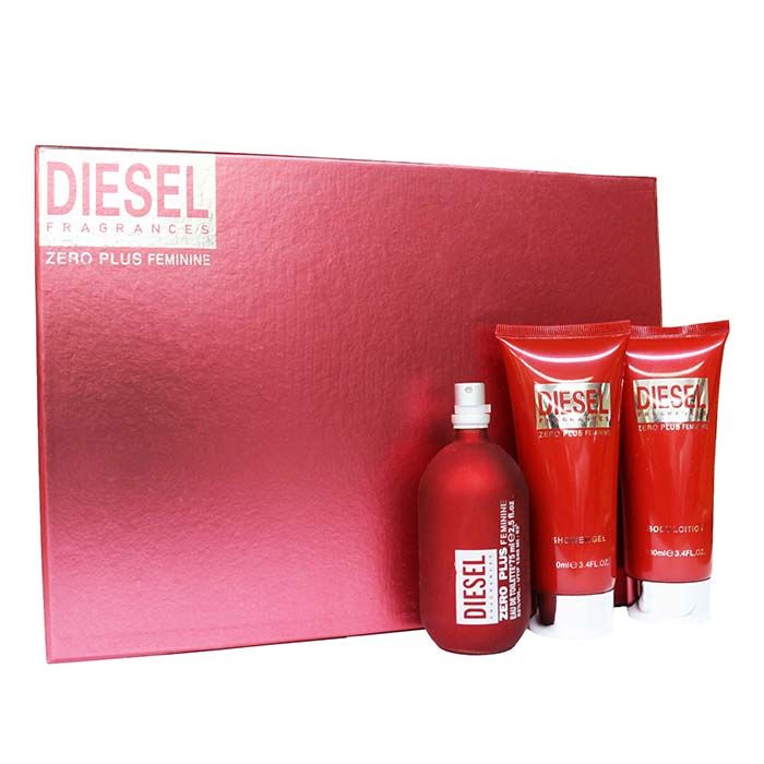 Buy Diesel Zero Plus Feminine Gift Set For Women (Set of 3) - Purplle