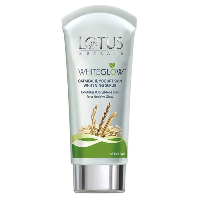 Buy Lotus Herbals Whiteglow Oatmeal & Yogurt Skin Whitening Scrub, 50g - Purplle