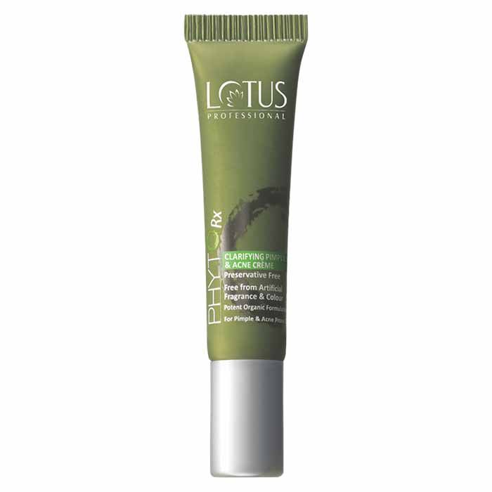 Buy Lotus Professional PhytoRx Clarifying Pimples and Acne Cream | Tea tree Oil | Acne Removal | All skin types | Preservative Free | 15g - Purplle